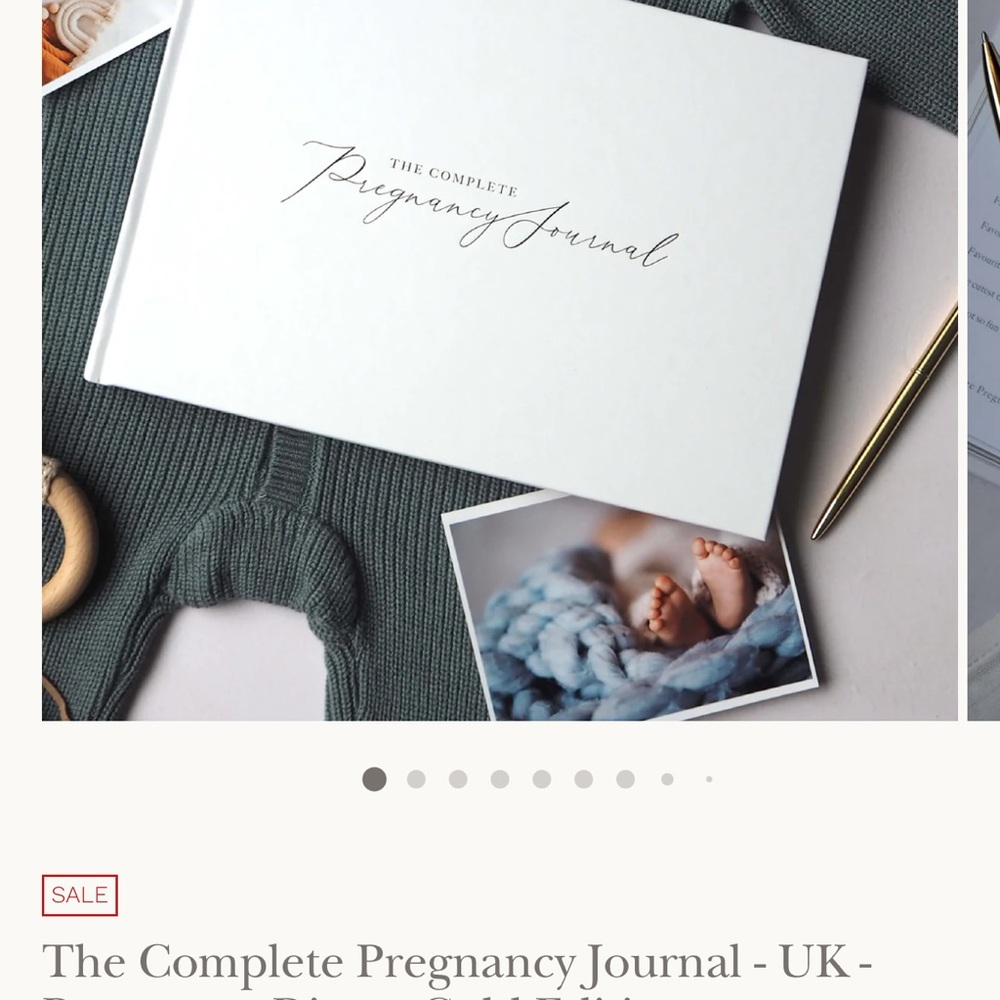 White Pregnancy Journal by